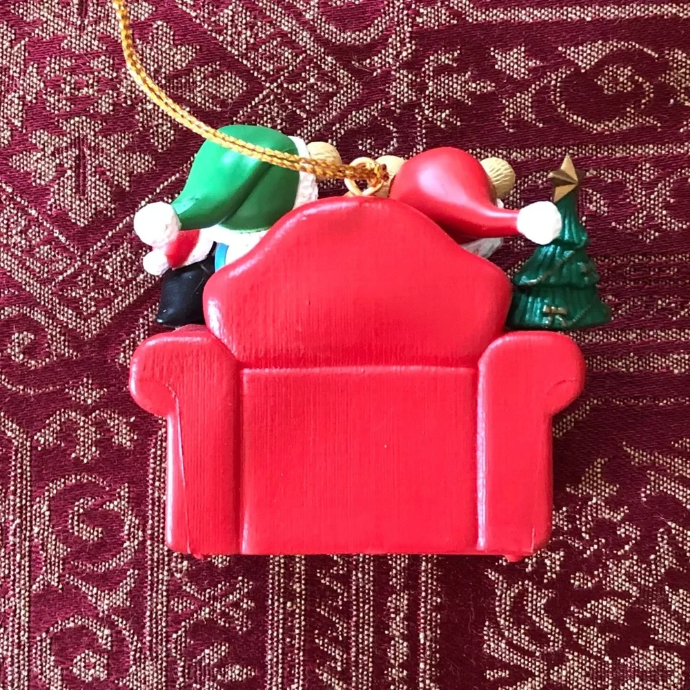Vintage 1997 Kirkland Signature Christmas Ornament NIB Teddy Bears Penguin Couch